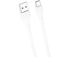 XO kabelis NB200 USB – USB-C 1,0m 2.1A baltas