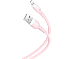 XO kabelis NB212 USB - Lightning 1,0 m 2,1A rožinės spalvos