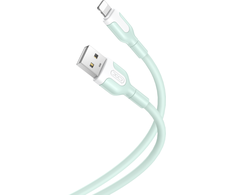 XO kabelis NB212 USB - Lightning 1,0 m 2,1A žalios spalvos