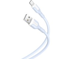 XO kabelis NB212 USB - USB-C 1,0 m 2,1A mėlynos spalvos