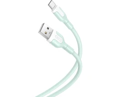 XO kabelis NB212 USB – USB-C 1,0 m 2,1A žalias