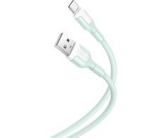 XO kabelis NB212 USB – USB-C 1,0 m 2,1A žalias