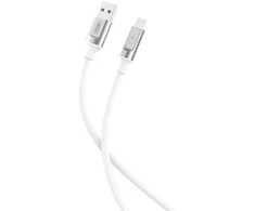 XO kabelis NB251 USB – microUSB 1,0 m 6A baltas