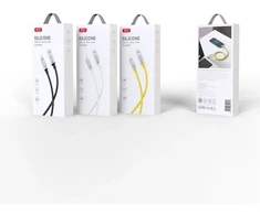 XO kabelis NB251 USB – microUSB 1,0 m 6A baltas