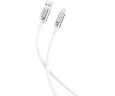 XO kabelis NB251 USB – microUSB 1,0 m 6A baltas