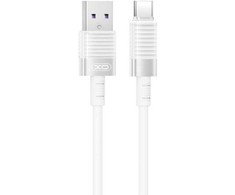 XO kabelis NB282 USB - USB-C 1,0m 6A baltos spalvos