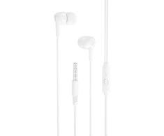 XO laidinės ausinės EP37 jack 3,5mm baltos spalvos