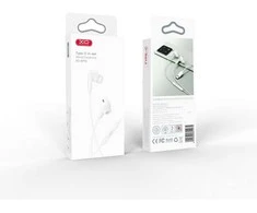 XO laidinės ausinės EP73 USB-C baltos spalvos