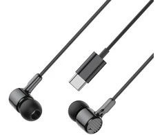 XO laidinės ausinės EP81 USB-C juodos spalvos