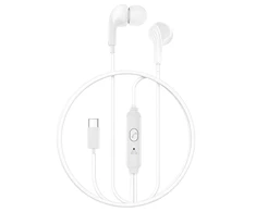 XO laidinės ausinės EP82 USB-C baltos