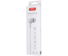 XO laidinės ausinės S6 jack 3,5mm baltos