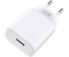 XO laidinis įkroviklis CE02D QC 3.0 18W 1x USB baltos spalvos