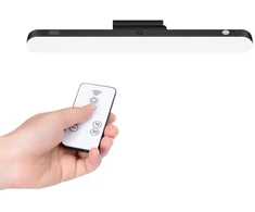 XO LED magnetinė lempa YH08B 1200mAh juoda + nuotolinio valdymo pultas