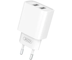 XO sieninis įkroviklis CE02C 2x USB 2,1A baltas