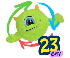 XQMAX žalia kamuolys emoji su rankenomis 23 cm