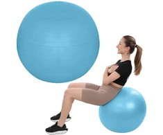 Gimnastikos kamuolys XQMAX 65 cm mėlynas
