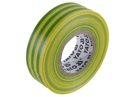 Juosta izoliacinė žalia-geltona 0.13 mm*15 mm*10 m YT-81593 YATO (12/72)