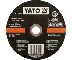 YATO PJOVIMO DISKAS METALUI IR INOX 125*1,2*22 6103