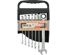YATO kombinuotų terkšlinių raktų rinkinys 7vnt 10-19mm YT-0208