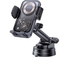 Yesido automobilio laikiklis C307 indukcinis 15W prie priekinio stiklo juodas