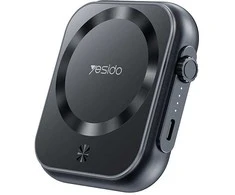 Benks Yesido Power bank 5000mAh YP59 3in1 – Typ C – magnetinis belaidis 15W juodos spalvos