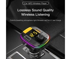 „Yesido“ FM siųstuvas Y45 MP3, „Bluetooth“ - 2xUSB + C tipo + „Micro SD“ - QC 18W PD 20W juodas