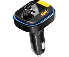 „Yesido“ FM siųstuvas Y45 MP3, „Bluetooth“ - 2xUSB + C tipo + „Micro SD“ - QC 18W PD 20W juodas