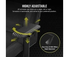 CORSAIR T3 Rush 2023 žaidimų kėdė, tamsiai pilka
