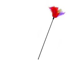 Žaislas katei Karlie TICKLER FEATHERS, raudonas