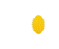 Žaislas šuniui Hoppy HX117, 7 cm, baltas/geltonas