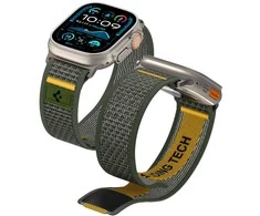 Žalia apyrankė Apple Watch 6 / 7 / 8 / 9 / 10 / SE / Ultra 1 / 2 ( 44 / 45 / 46 / 49 mm) laikrodžiui „Spigen Athlex Air”