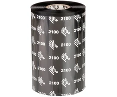 Zebra 2100 Wax terminė juosta 450 m Juoda
