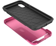 Zizo Star Diamond Hybrid dėklas skirtas Apple iPhone X Rožinė/Juodas