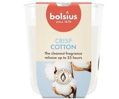 Žvakė, aromatinė Bolsius Crisp Cotton, 25 h, Balta