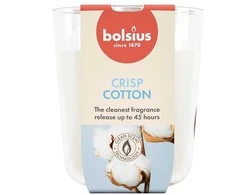 Žvakė, aromatinė Bolsius Crisp Cotton, 45 h, Balta