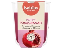 Žvakė, aromatinė Bolsius Poppy Pomegranate, 25 h