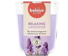 Žvakė, aromatinė Bolsius Relaxing Lavender, 45 h, Violetinė