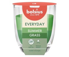 Žvakė, aromatinė Bolsius Summer Grass, 21 h, Žalia