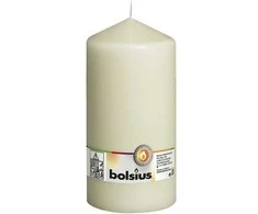 Žvakė, cilindrinė Bolsius ivory, 20 cm, ⌀9.8 cm