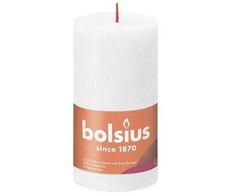 Žvakė, cilindrinė Bolsius Rustic, 13/6.8 cm, balta