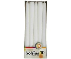 Žvakė, stalo Bolsius, 7.5 h, 245 mm, 10 vnt.