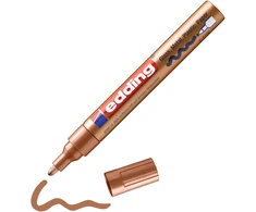 Žymeklis Edding 750 lako pagrindu, apvaliu galiuku, 2-4mm, rudos spalvos