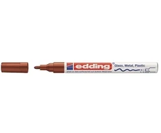 Žymeklis Edding 751 lako pagrindu, apvaliu galiuku, 1-2mm, rudos spalvos