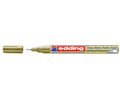 Žymeklis Edding 780 lako pagrindu, apvaliu galiuku, 0.8mm, auksinės spalvos