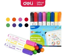 Žymeklių rinkinys baltai lentai Deli U021, 8 spalvų, skirtas vaikams