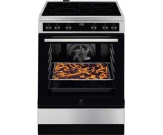 60 cm pločio ner.plieno spalvos el.keraminė viryklė Electrolux LKR66021MX