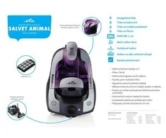 AAAA klasių cikloninis dulkių siurblys ETA151390000 Salvet Animal