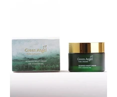 Green Angel Žalias ANGEL naktinis veido kremas SEAWEED &amp; 6 ESSENTIAL OILS 50ml