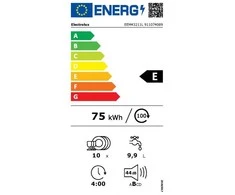 Įmontuojama 45cm pločio indaplovė Electrolux EEM43211L