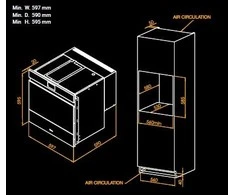 Įmontuojamas smūginis šaldiklis su lėto gaminimo funkcija Irinox Freddy H60 HF602350002 Juodas stiklas